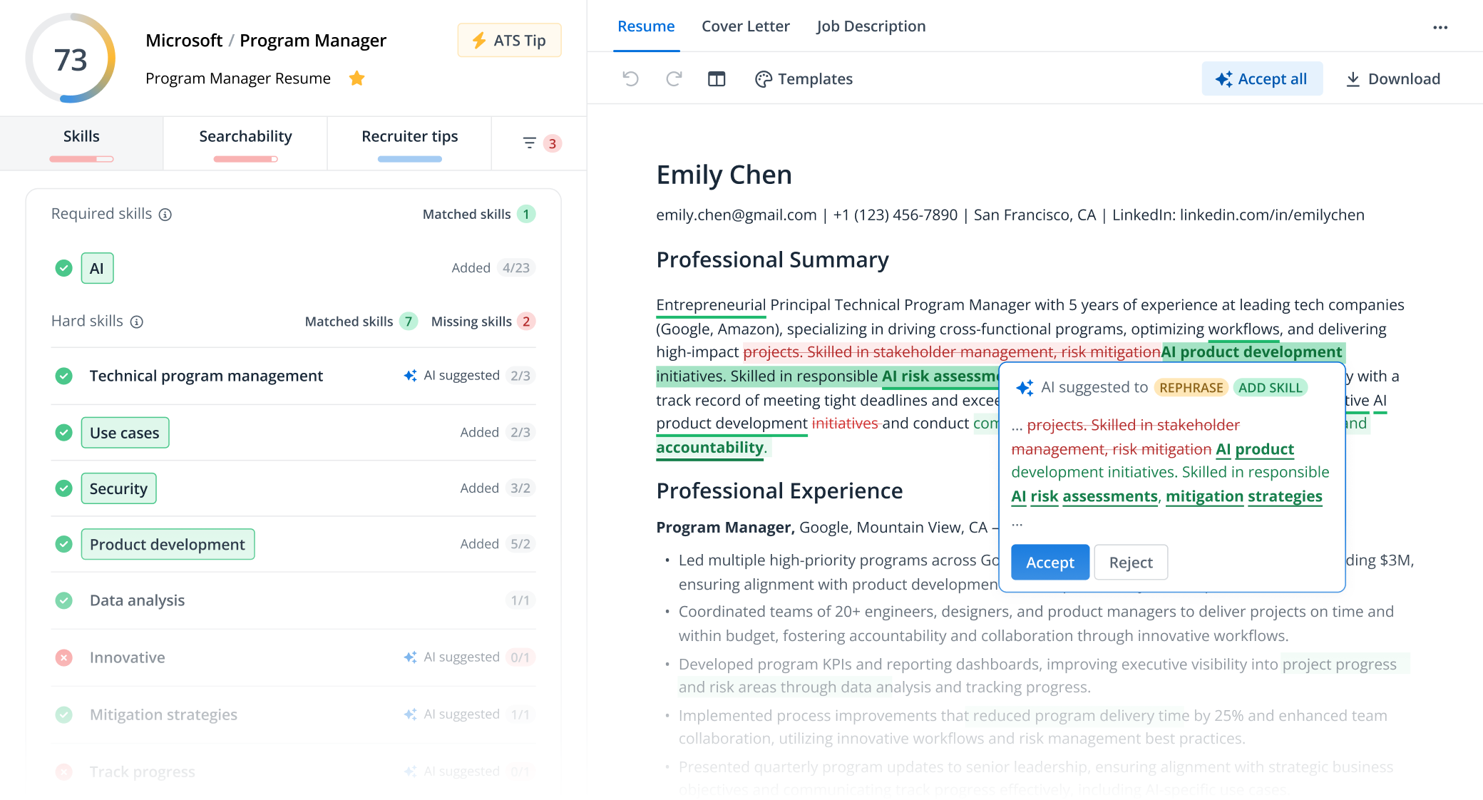 One-Click Optimize preview