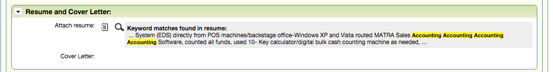 Resume Tip: Don't stuff keywords.