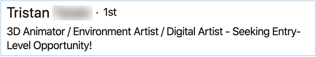 linkedin headline example for students